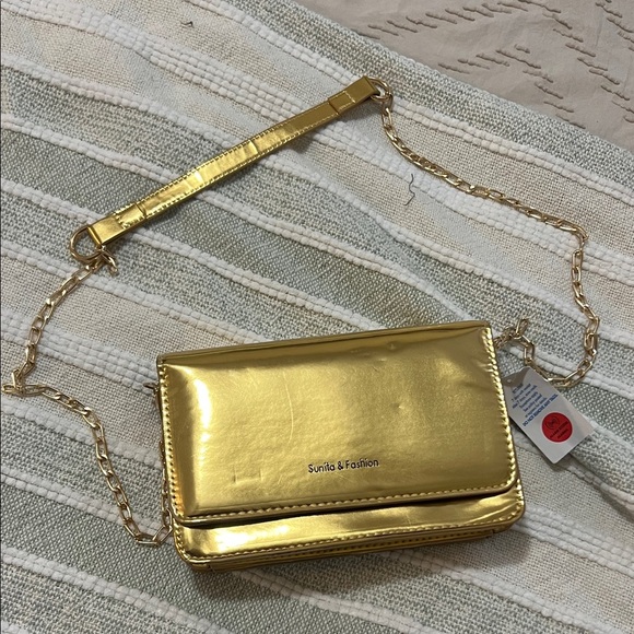 Gold Crossbody Bag - Picture 1 of 2